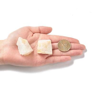 Грубые необработанные бусины из натурального топаза нефрита G-C231-16-1