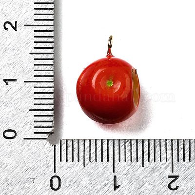 Латунные подвески из акрила OACR-R006-01G-14-1