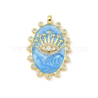 Латунные микро проложить кубического циркония подвески KK-F905-24G-03-1