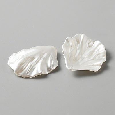 Перламутровые акриловые подвески с искусственным жемчугом SACR-WH0011-01A-1