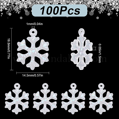 100шт подвески из прозрачной смолы FIND-SC0010-14-1