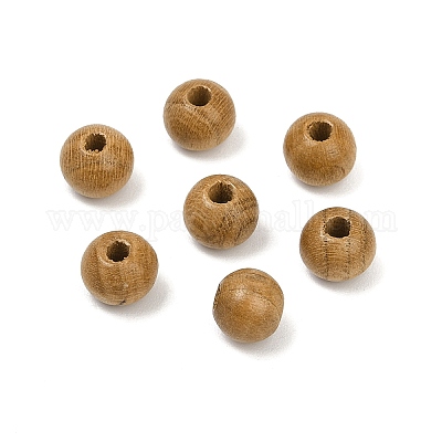 Природных шарики древесины WOOD-C019-6mm-01-1