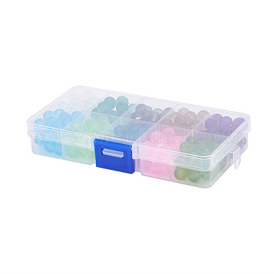 Прозрачные стеклянные бусины FGLA-X0001-03-8mm-1