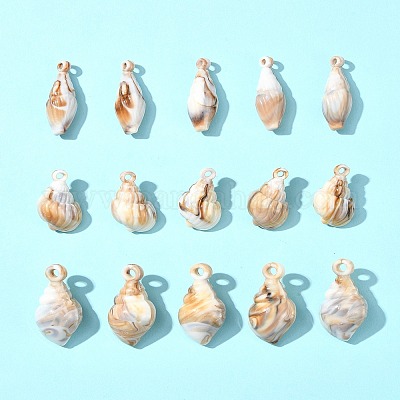 30шт 3 стиля непрозрачные акриловые подвески OACR-FS0001-78-1