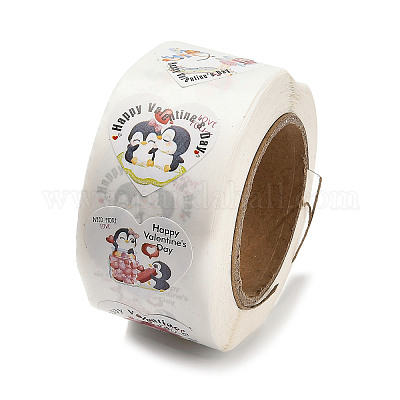 Тематика дня святого валентина бумажные наклейки с изображением сердца STIC-Q015-03A-1