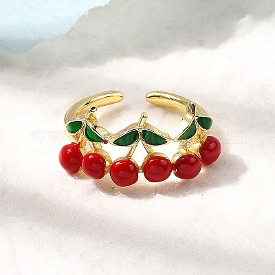 Латунь регулируемые манжеты кольца RJEW-C143-01B-G-1