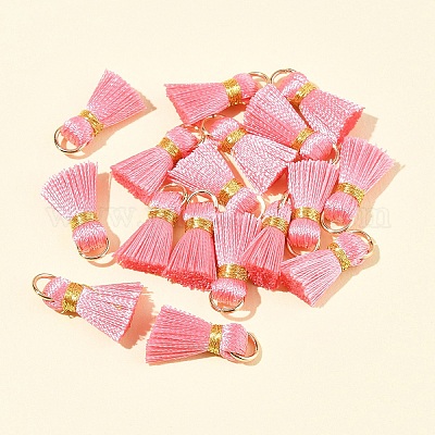 20 шт. украшения из поликоттона (полиэстер-хлопка) ручной работы в виде кисточек FIND-FS0003-27J-1