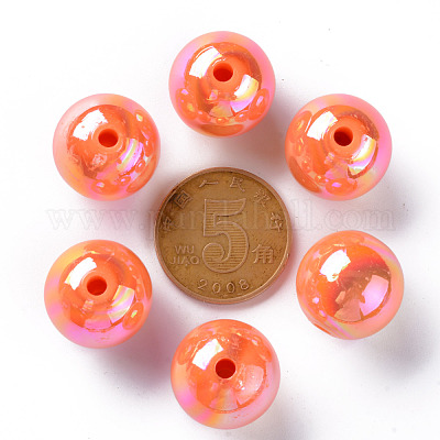 Непрозрачные акриловые бусины MACR-S370-D16mm-A11-1