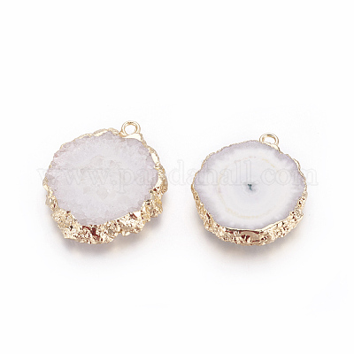 Подвески из натурального окрашенного кварца G-P399-B04-1