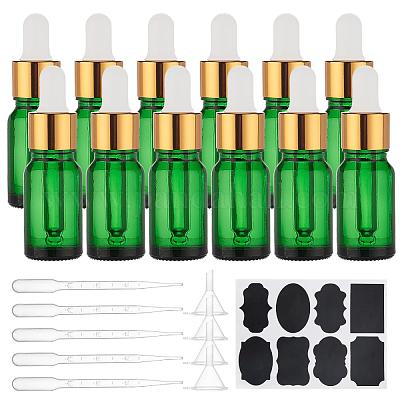 Download Shop Benecreat 15pcs 10ml Refillable Green Glass Bottles Empty Eye Glass Dropper Bottles With 10pcs Droppers 4pcs Funnels 2pcs Sheets For Traveling Essential Oils For Jewelry Making Selected Pandahall Com