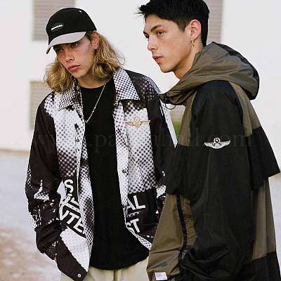 4 шт. брошь в виде крыла орла из двухцветного сплава со звездой JEWB-CA0001-42-1