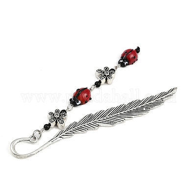 Закладка из перьев из сплава AJEW-JK00387-1