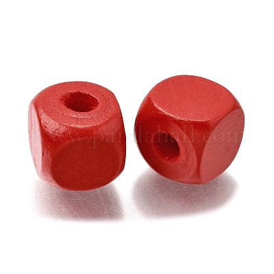 Спрей окрашены деревянные бусины WOOD-P021-01C-24-1