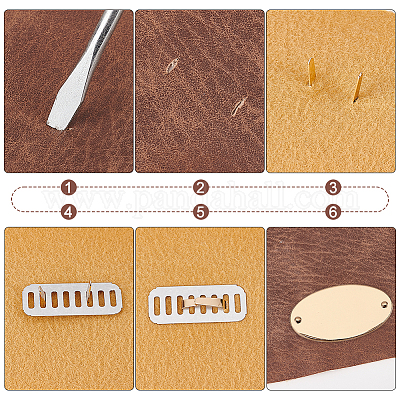 16 комплект 2-х цветных декоративных застежек из цинкового сплава для сумок&nbsp;FIND-WR0008-34-1