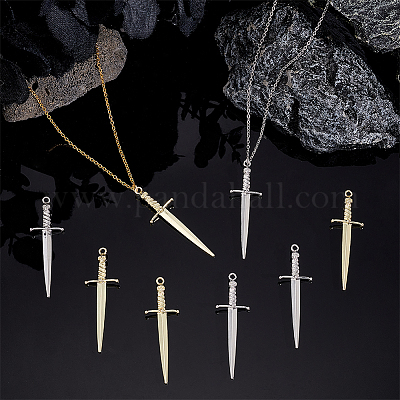 32шт 2 цвета подвески из сплава с покрытием стойки FIND-UN0001-79-1