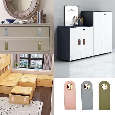 Кожаная ручка&nbsp;LS-DIY-WH0182-19E-1