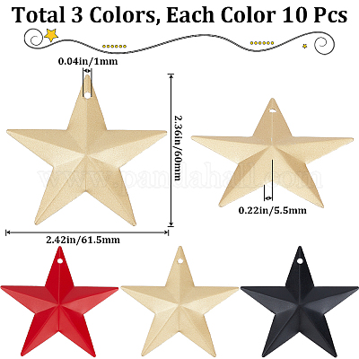 30 шт. 3 цвета железные подвески IFIN-GF0001-47D-1