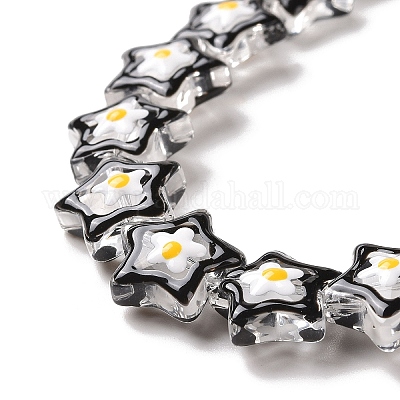 Прозрачные стеклянные бусины LAMP-K037-07C-1