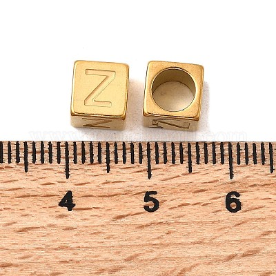 Европейские бусины из нержавеющей стали 304 STAS-D382-02Z-G-1