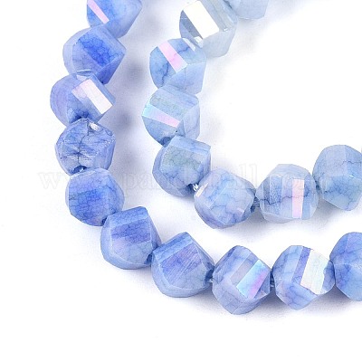 Антикоррозийные гальванические стеклянные бусины GLAA-T025-6mm-14B-1