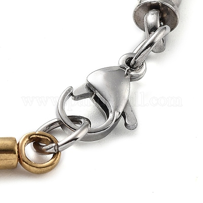 Браслет-цепочка из нержавеющей стали с вакуумным покрытием PVD 201 BJEW-Z023-10P-1