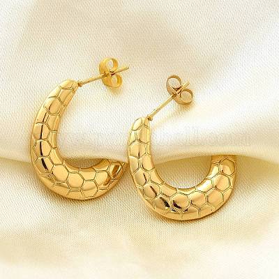 Серьги-гвоздики из нержавеющей стали 304 для женщин EJEW-L296-072G-1