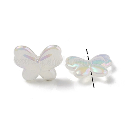 УФ-покрытие радужное радужное имитация желе акриловые бусины OACR-K003-012F-1