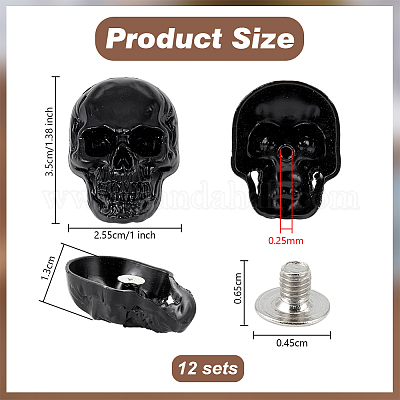 12 шт. декоративные заклепки из сплава AJEW-OC0013-99EB-1