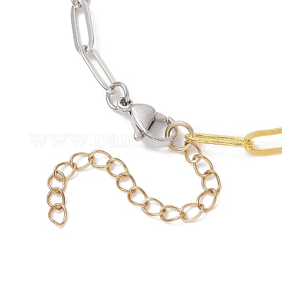 3 шт. 3 стиля латунных скрепок для изготовления браслета-цепочки AJEW-JB01424-1