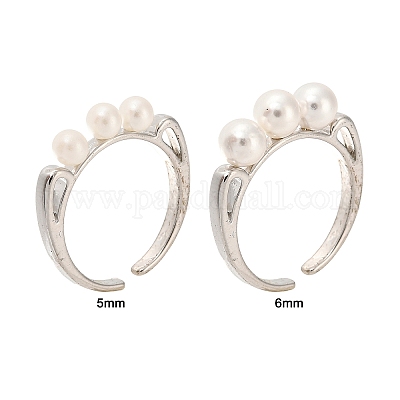 Закрепки кольца из латуни с открытой манжетой KK-G518-06P-01-1