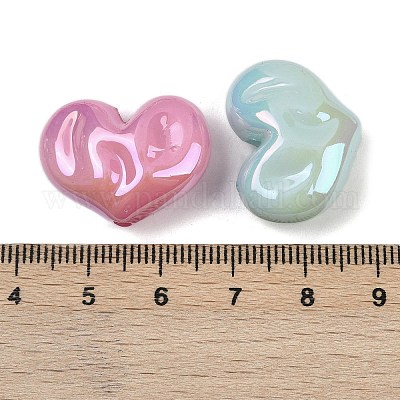 Непрозрачные акриловые бусины с УФ-покрытием MACR-L007-03A-1