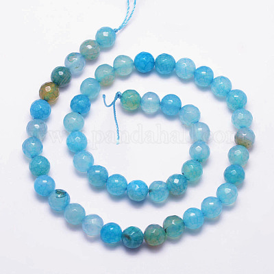 Естественно хрустят агат бисера пряди&nbsp;G-K166-07F-8mm-11A-1