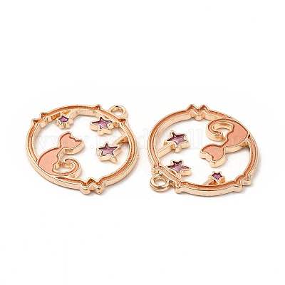 Подвески из эмали и сплава ENAM-M052-04G-B-1