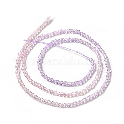 Прозрачный градиент цвета стеклянные бусины пряди GLAA-H021-01A-08-1