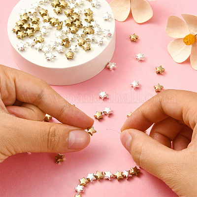 100шт 2 цвета пластиковые бусины ccb CCB-CJ0001-07-1