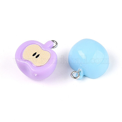 Подвески из непрозрачной смолы RESI-T059-08-1