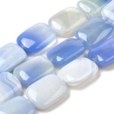 Натуральные полосатые агатовые / полосатые агатовые бусинки G-B137-B01-01D-1