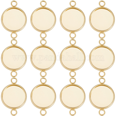 30 шт. 201 нержавеющая сталь кабошон соединительные настройки STAS-BBC0004-36-1