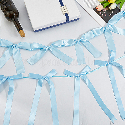 2 стиль баннеры с бантом из ткани&nbsp;AJEW-SP0002-70D-1