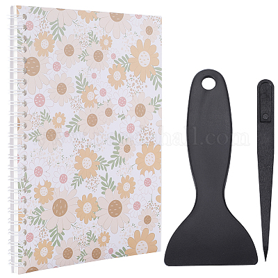 Блокнот для сбора наклеек формата А5 с отрывными листами на спирали AJEW-CP0007-84G-1