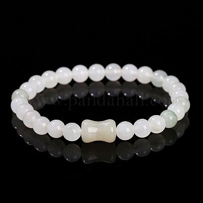 Браслеты из натуральных круглых бусин нефрита WG583E5-12-1