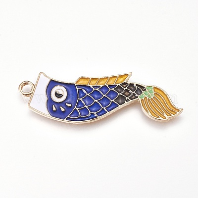 Pendentifs d'émail en alliage&nbsp;X-ENAM-O035-02G-1
