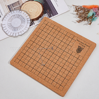 Квадратные пробковые коврики для вязания TOOL-WH0005-17B-1