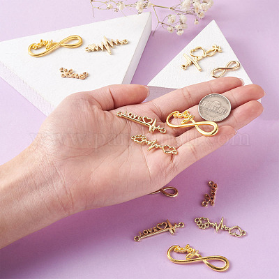 Сплавные соединители бесконечности в тибетском стиле PALLOY-TA0001-93G-RS-1