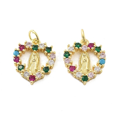 Латунные микро проложить кубического циркония подвески KK-C092-24L-G-1