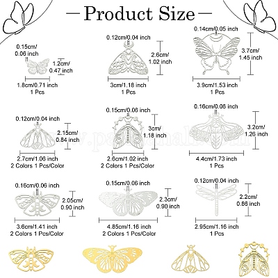 Набор для поиска ювелирных изделий из нержавеющей стали с насекомыми своими руками DIY-YW0008-73-1