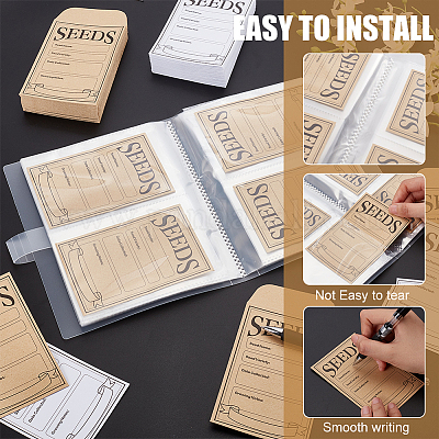 Карманный органайзер для хранения семян своими руками набор для изготовления папки AJEW-BC0006-63-1