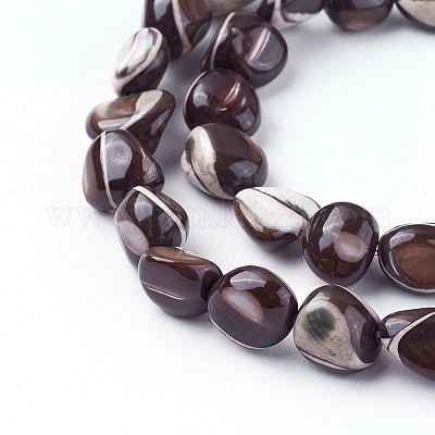 Нити бусин из ракушек X-SSHEL-E571-45B-1