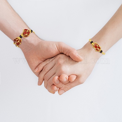 Регулируемый плетеный нейлоновый шнур макраме мешочек изготовление браслета AJEW-SW00013-02-1