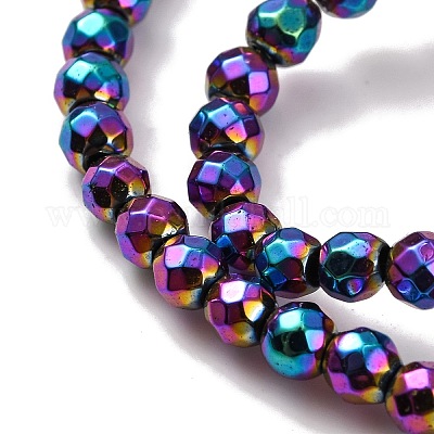 Гальванизировать немагнитных синтетический гематит бисер пряди G-J169B-3mm-05-1